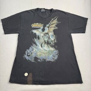 J!NX World of Warcraft Wrath of the Lich King Sindragosa Black Shirt Mens Medium